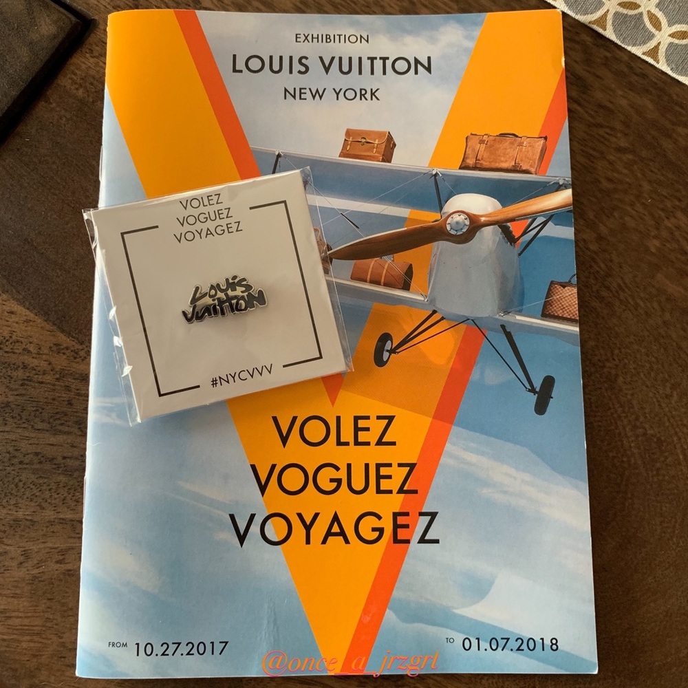 NYCVVV Louis Vuitton Exhibition pin and program